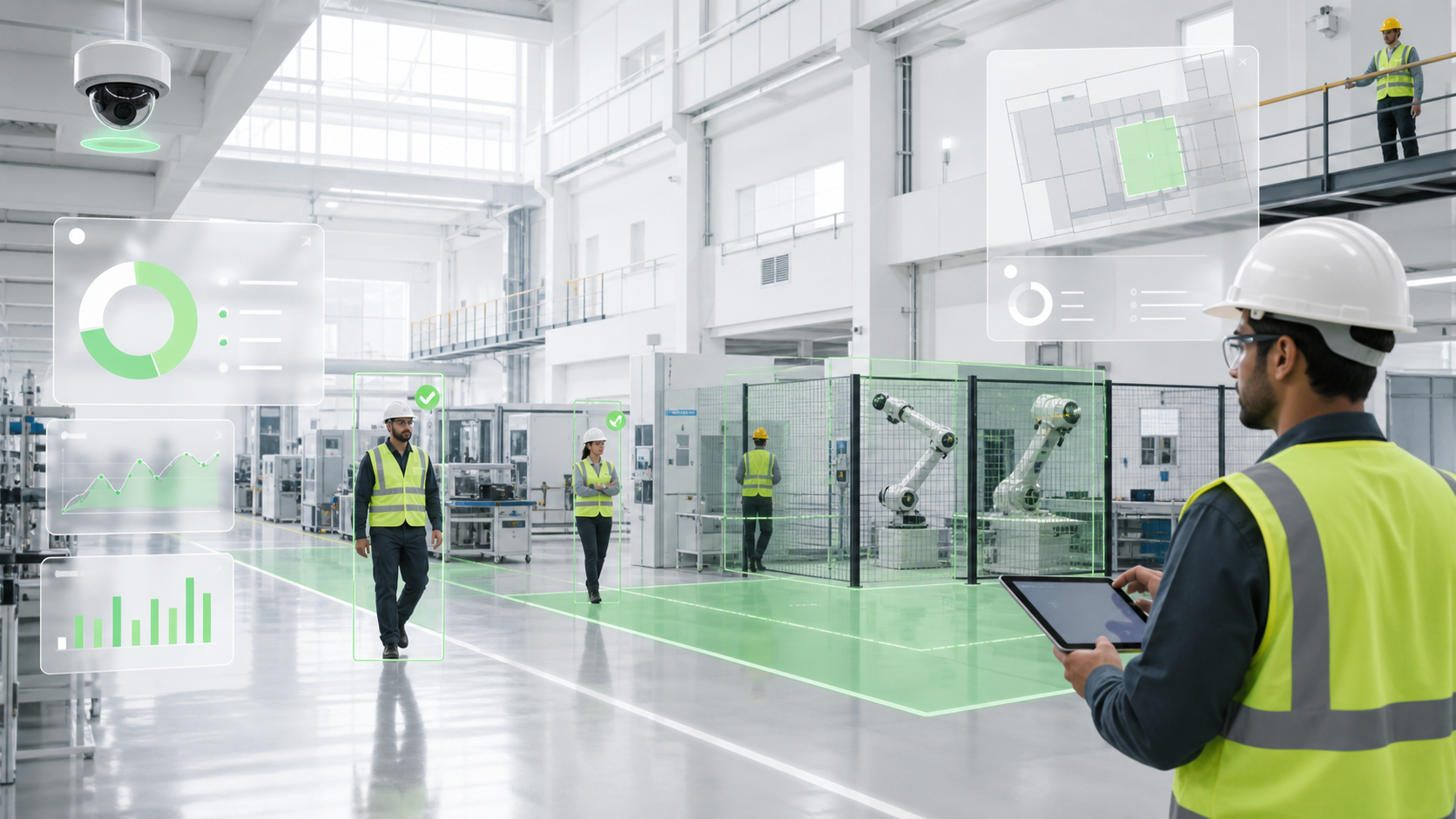 Industrial safety AI video analytics