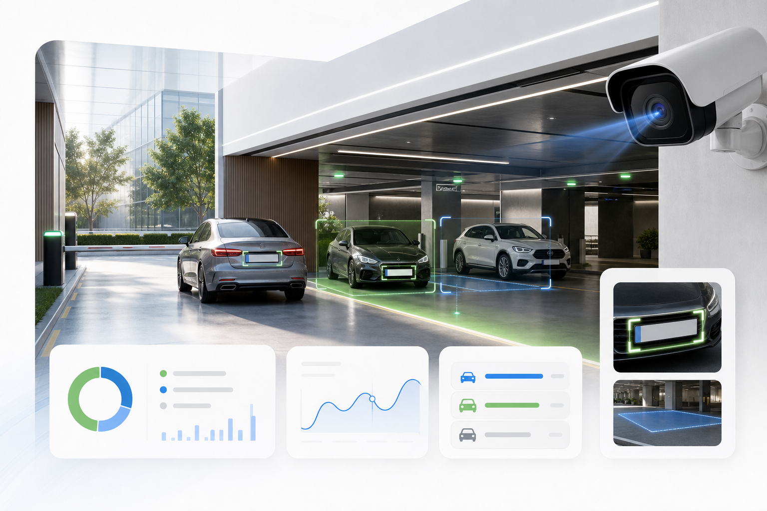 Platesense parking and vehicle analytics